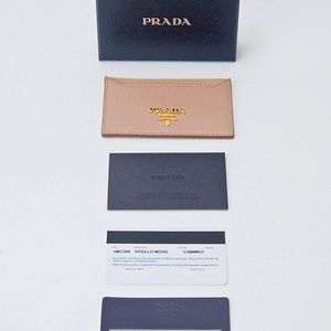 Prada Bags - Prada Leather Card Holder Wallet Prada Bags - Prada Leather Card Holder Wallet